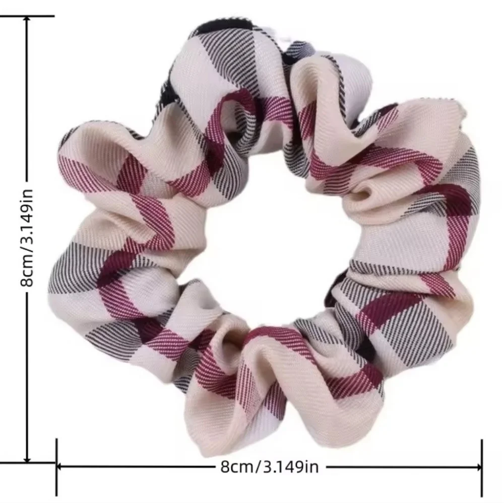 Plaid Scrunchie Hair Accessory